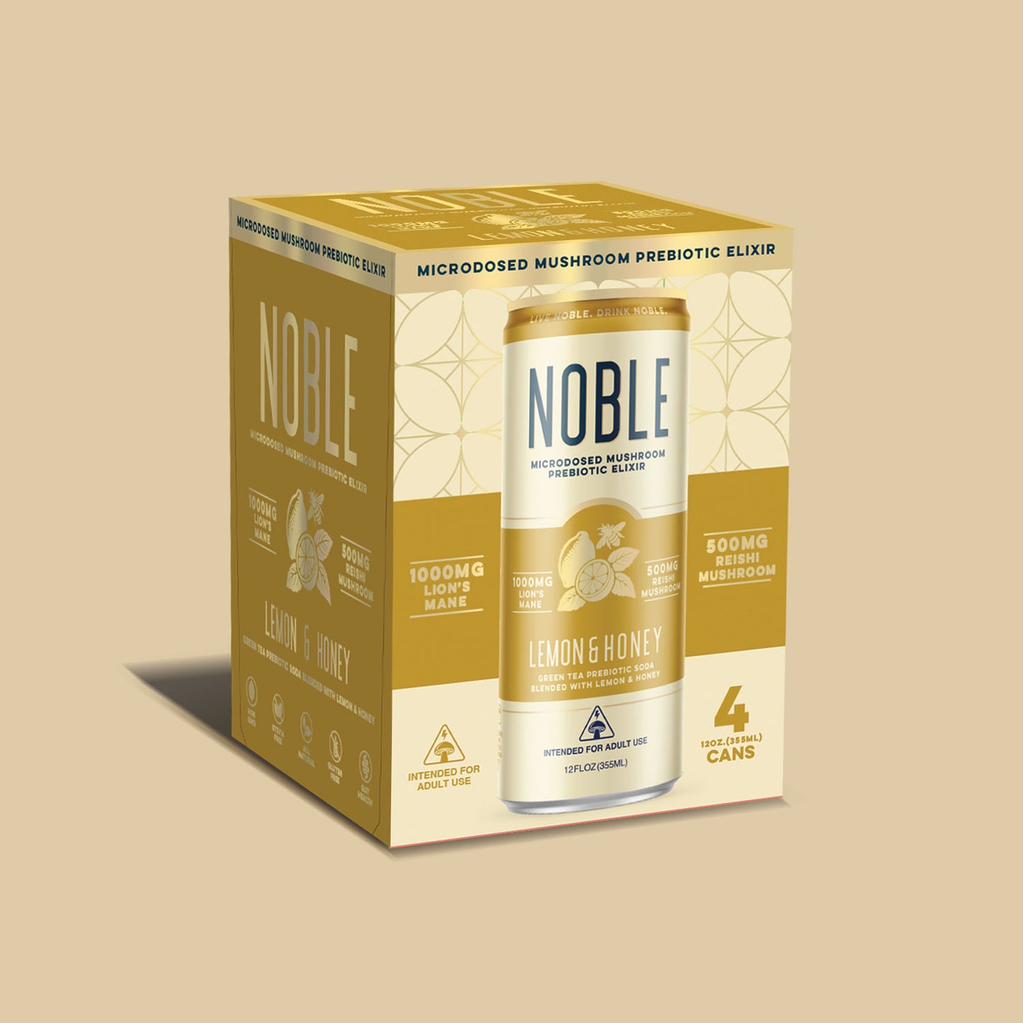Noble: Mushroom Only - Lemon & Honey (Case of 24)