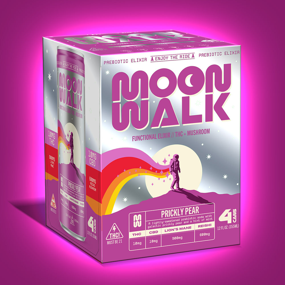 Moonwalk: 10 MG THC - Prickly Pear (Case of 24)
