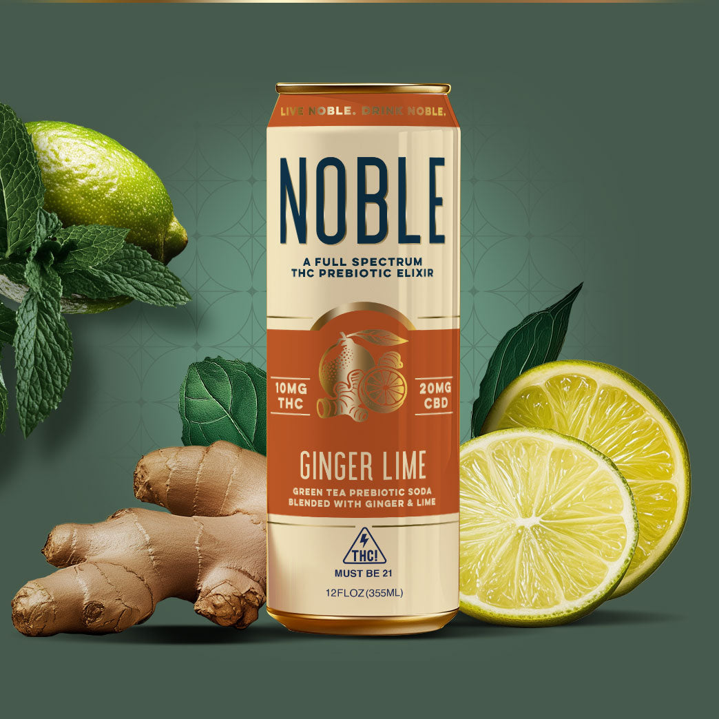 Noble: 10 MG THC - Ginger Lime (Case of 24)