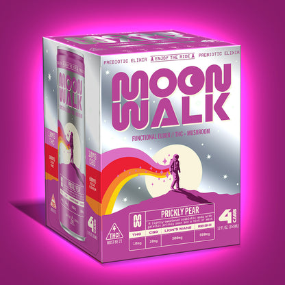Moonwalk: 10 MG THC - Prickly Pear (Case of 24)